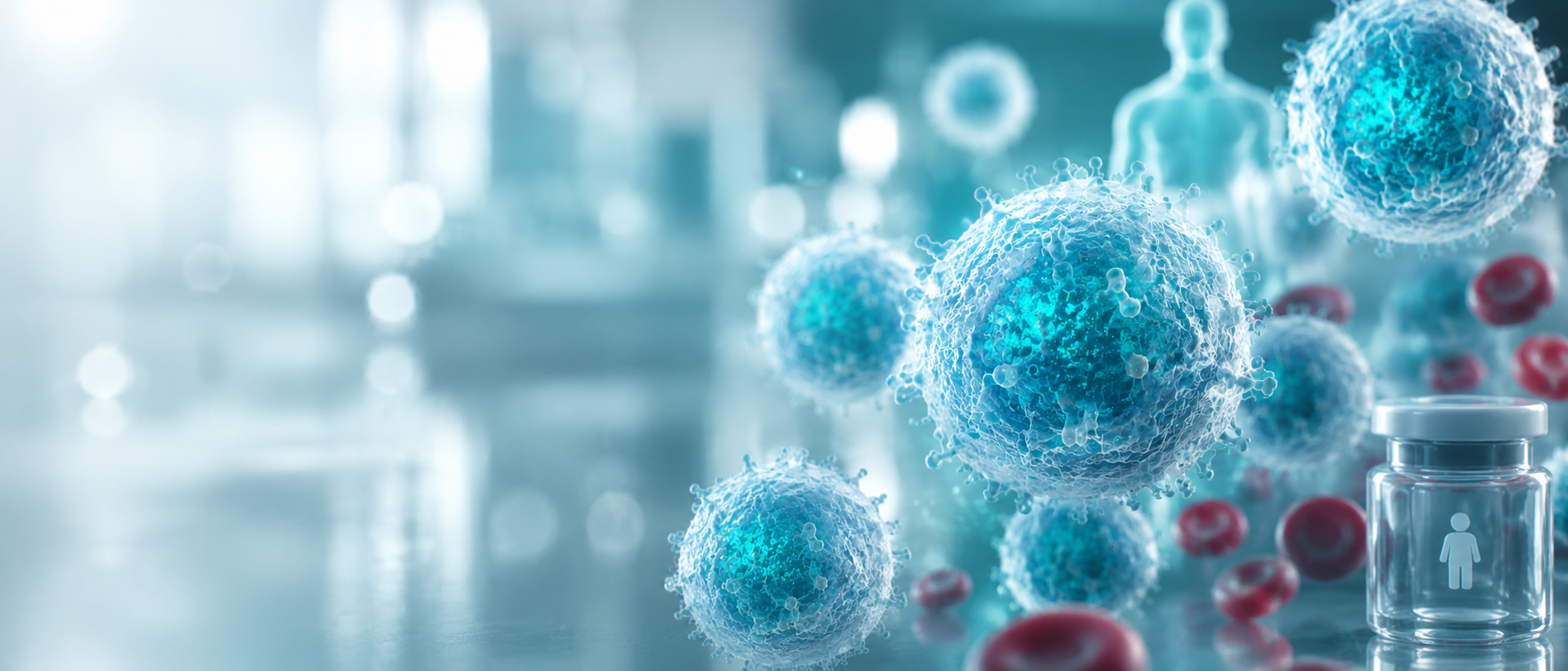 Microscopic visualization of donor-derived allogeneic NK cells prepared for cellular immunotherapy in Turkey