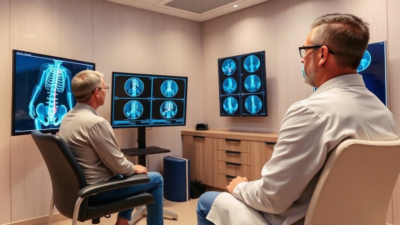 Back pain consultation with spine MRI review at Istanbul regenerative medicine clinic in Turkey for stem cell therapy and exosome treatment