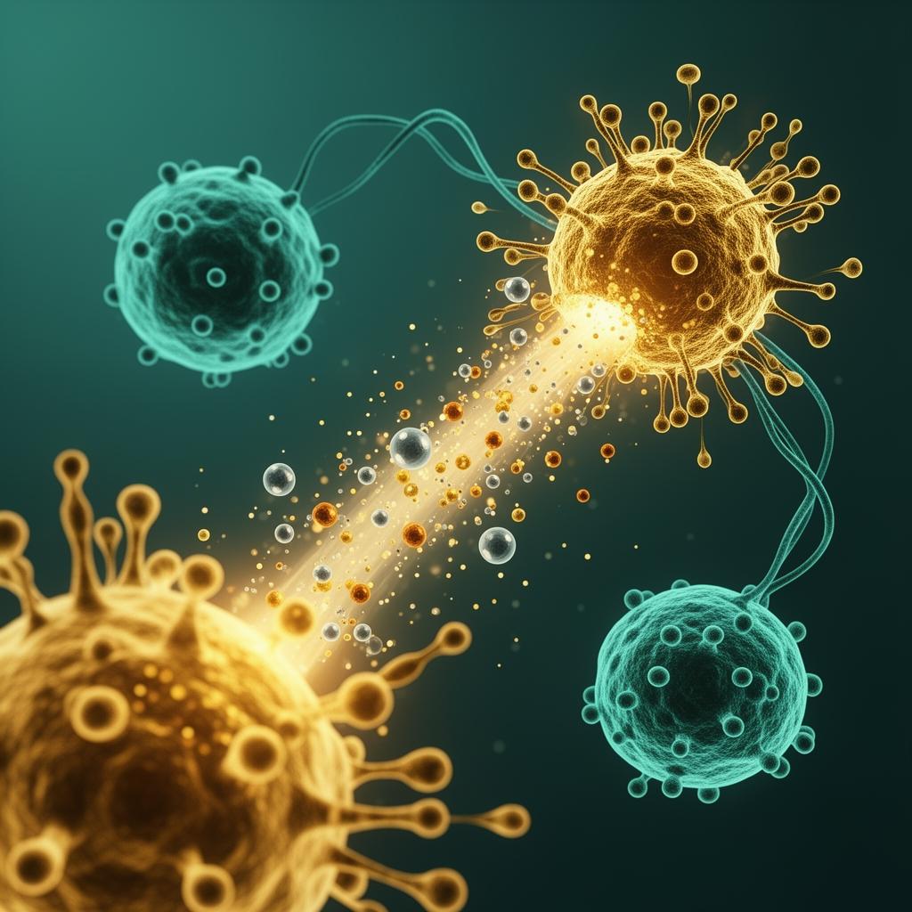 Scientific visualization of exosomes releasing growth factors and regenerative signaling molecules for cellular rejuvenation in anti-aging therapy at Istanbul clinic