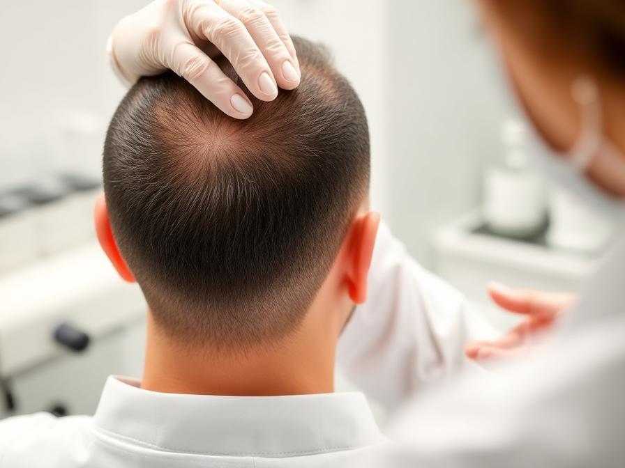 Specialist preparing exosome scalp injection for regenerative hair restoration therapy in Istanbul clinic