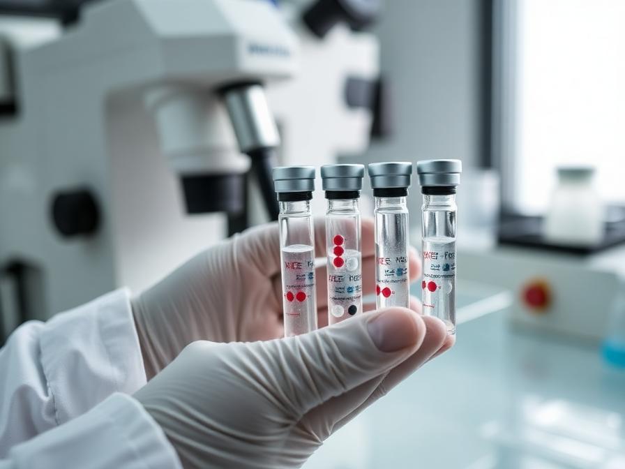 Exosome therapy vials prepared for neurological treatment in Istanbul regenerative medicine laboratory