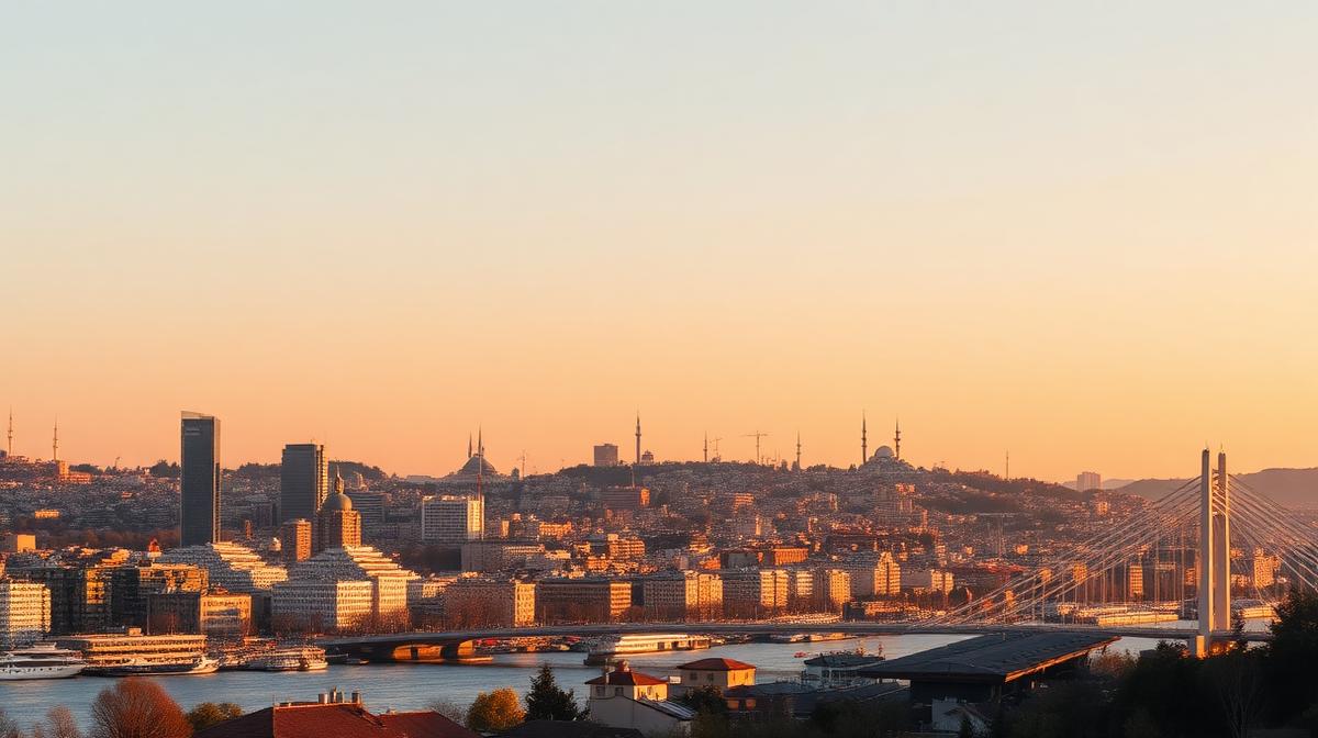 Istanbul Bosphorus skyline with modern healthcare infrastructure representing stem cell therapy destination in Turkey