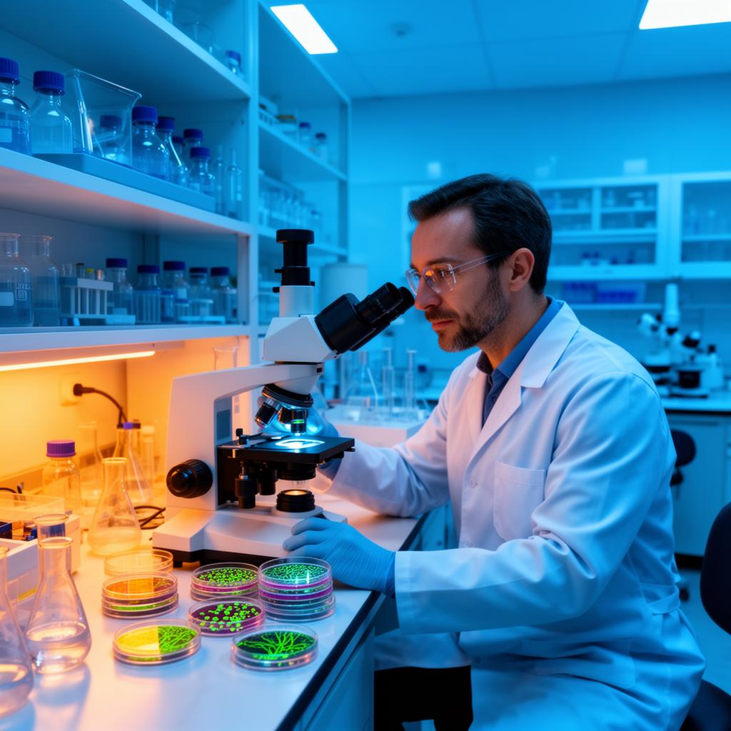 Scientist preparing Wharton's Jelly mesenchymal stem cells for anti-aging regenerative therapy protocols at TurkeyStemcell laboratory