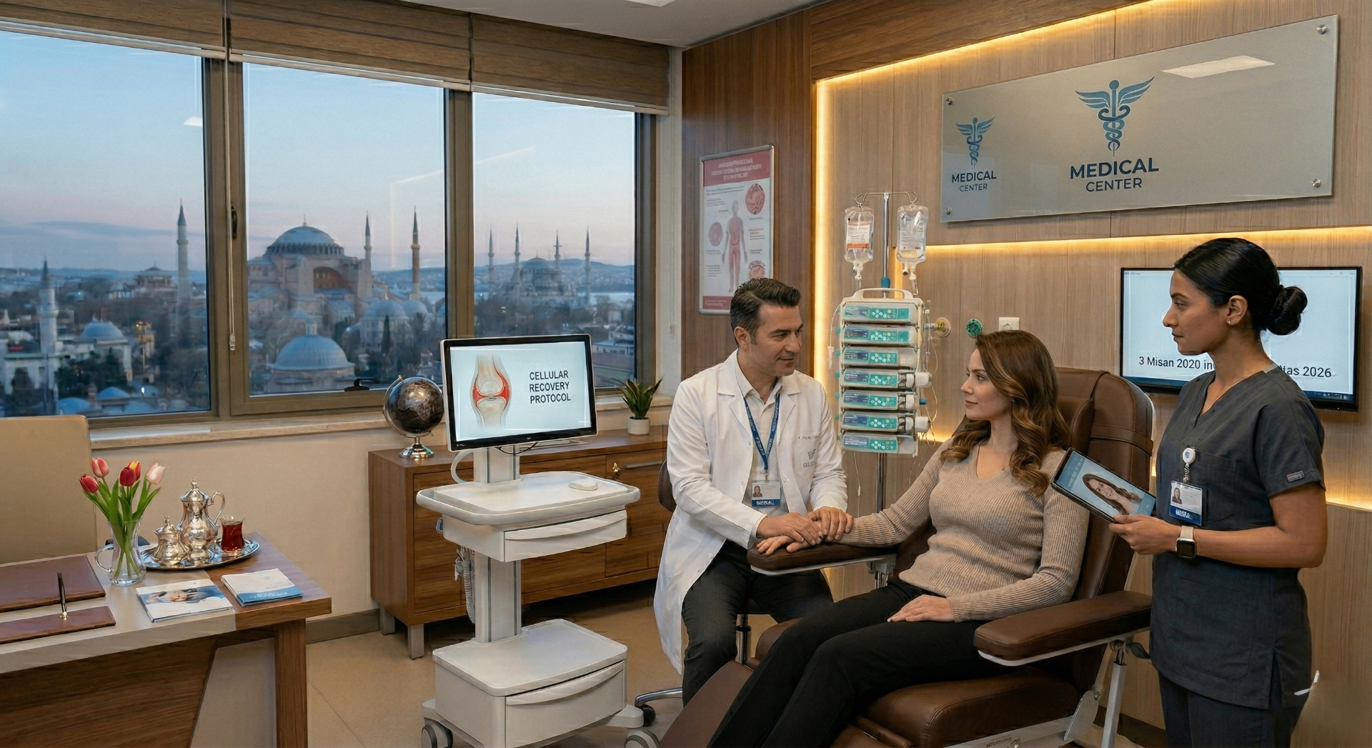 Rheumatology consultation for rheumatoid arthritis stem cell therapy at an Istanbul regenerative medicine clinic in Turkey