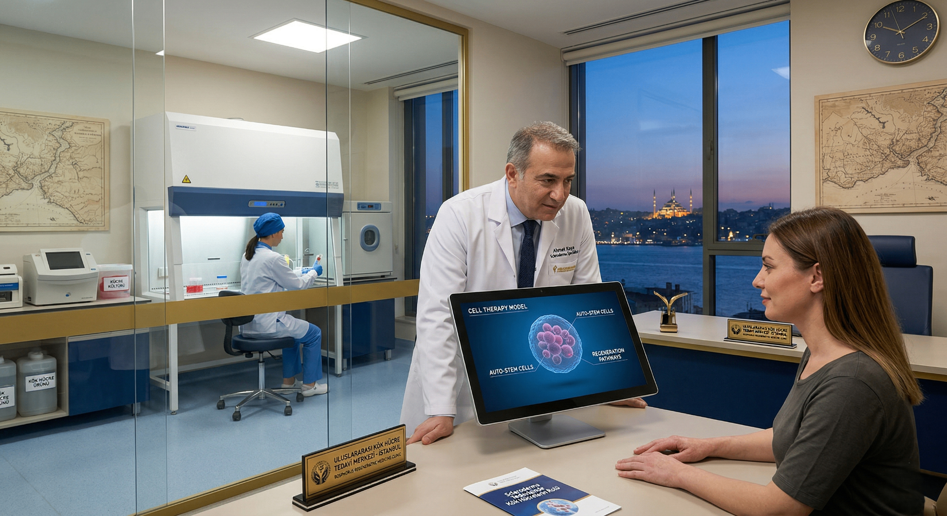 Autoimmune specialist consultation for scleroderma stem cell therapy at an Istanbul regenerative medicine clinic in Turkey