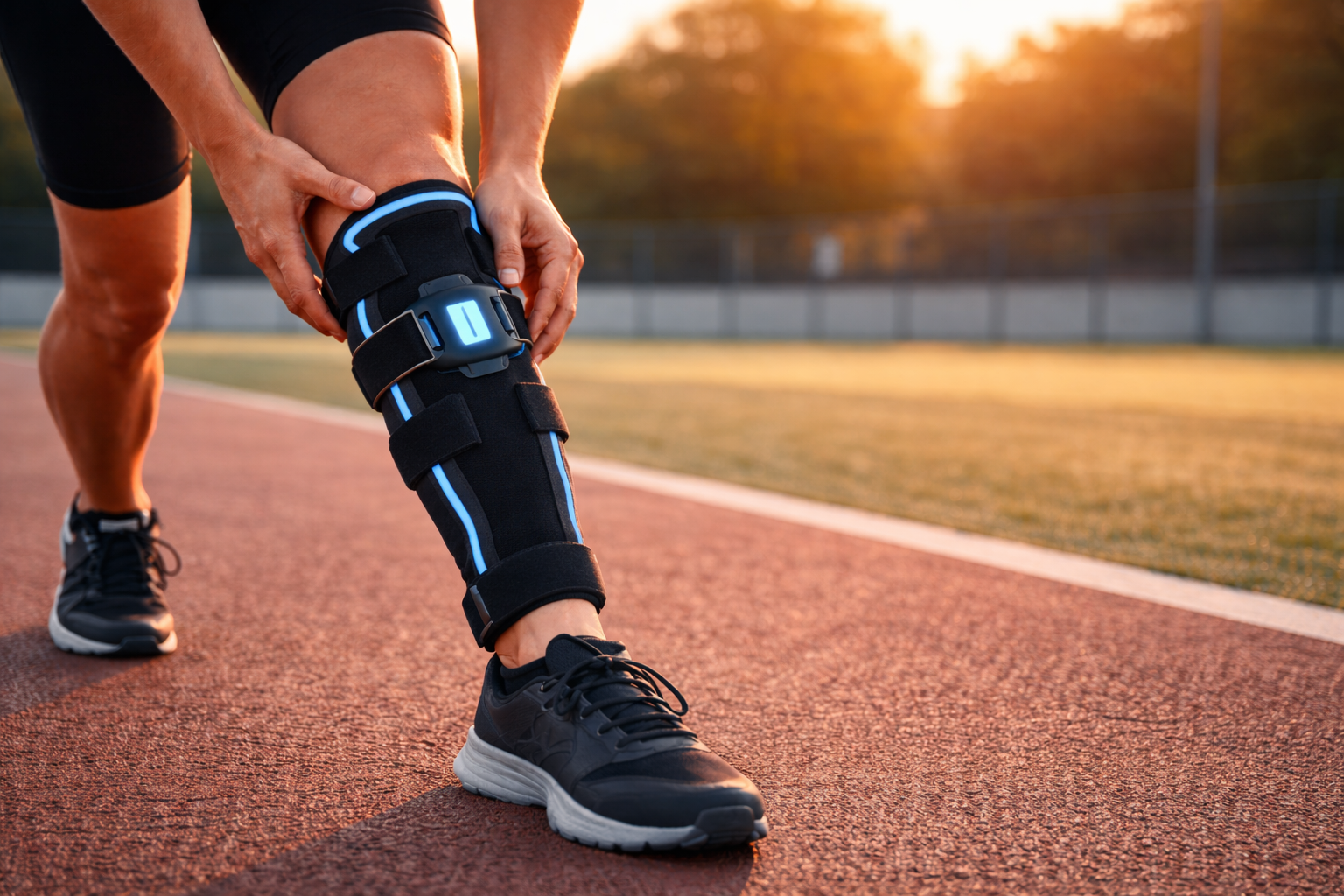 Athlete receiving regenerative stem cell therapy for knee sports injury at a clinic in Istanbul Turkey