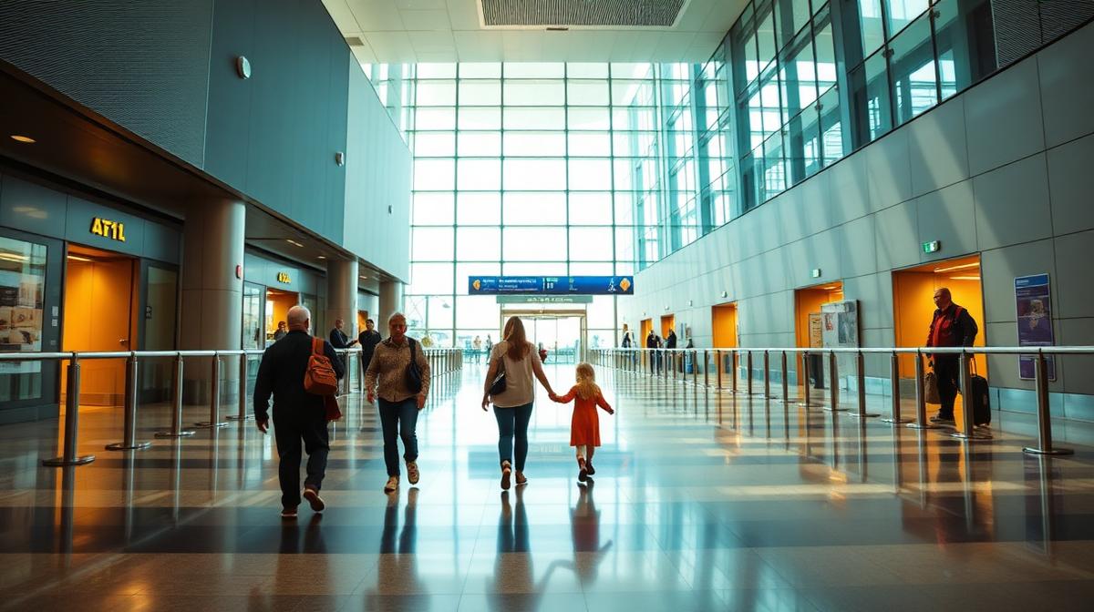 Family arriving at Istanbul Airport for autism stem cell therapy treatment in Turkey
