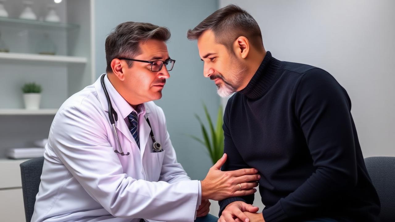 Neurologist consulting with patient about trigeminal neuralgia stem cell therapy at an Istanbul regenerative medicine clinic in Turkey