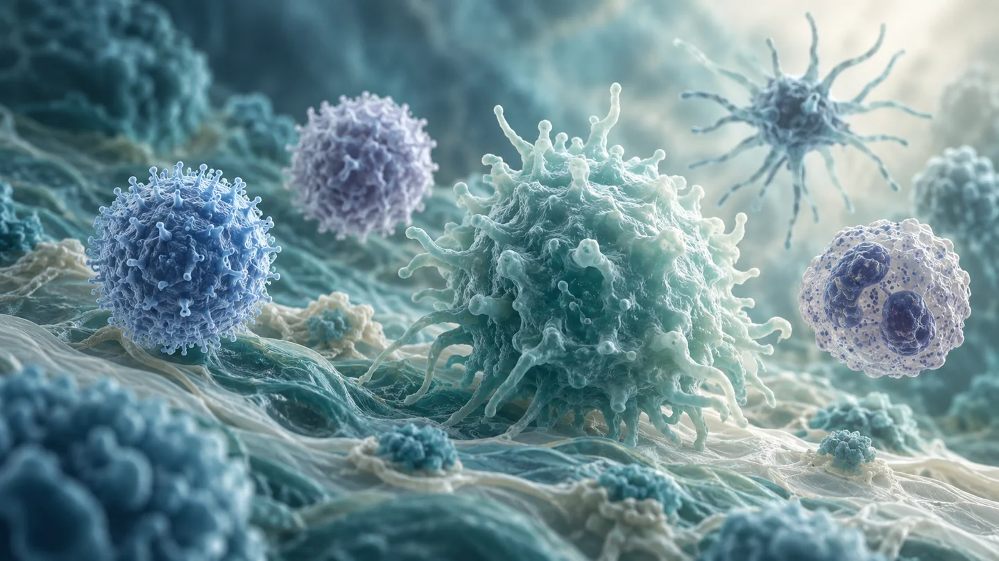 Conceptual illustration of immune-system context for autoimmune information.