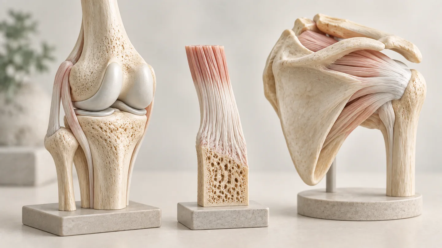 Conceptual illustration of musculoskeletal anatomy orientation.