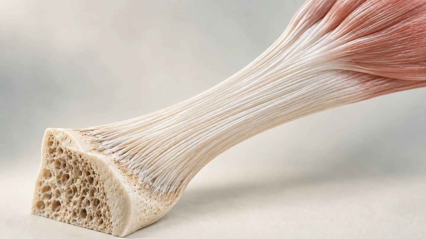 Conceptual illustration of tendon structure.